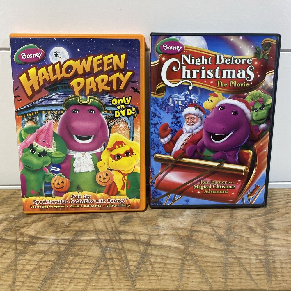 Barney Halloween Party (DVD) + Night Before Christmas The Movie